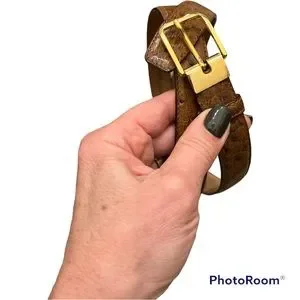Bally | Accessories | Genuine Ostrich Skin Belt Cognac Made  display picture 3